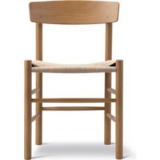 J39 mogensen Fredericia Furniture J39 Mogensen Vintage Lacquered/Braided Nature Køkkenstol 77cm