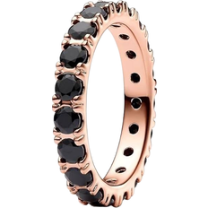 Pandora Sparkling Row Eternity Ring - Rose Gold/Black