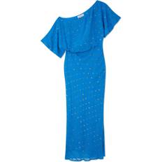 Never Fully Dressed Tilly Dress - Blue Jacquard