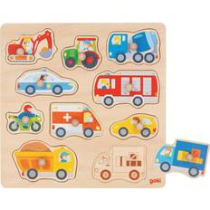 Køretøjer Knoppuslespil Goki Vehicle 10 Pieces