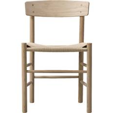 Fredericia Furniture J39 Mogensen Light Oiled Oak/Natural Køkkenstol 77cm