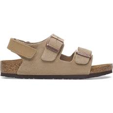Birkenstock Kid's Milano AS Suede Leather - Taupe