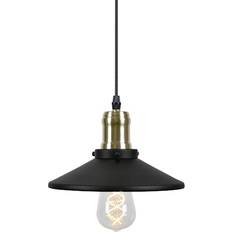 Window Lamps Globen Lighting Disc Black/Brushed Brass Window lamp ∅ 22cm