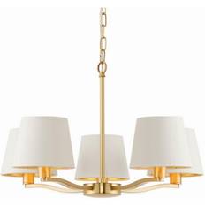 Endon Harvey Satin Brushed Gold/Vintage White Lampada a Sospensione ∅ 56cm