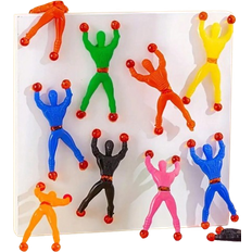 Christmas Decoration 5/10/15pcs Random Color Wall Climbing Toy For Teenagers, Sticky Climber Tumbles Down & Catches Itself, Suitable For Various Complex Walls