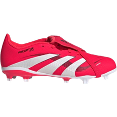 adidas Junior Predator League Fold Over Tongue FG - Lucid Red/Cloud White/Core Black