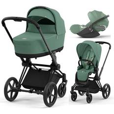 Cybex Travel Systems Pushchairs Cybex Priam Leaf Green/Matt Black (Travel system)
