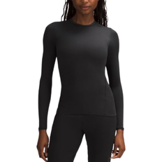 Lululemon Wundermost Ultra Soft Nulu Crewneck Long Sleeve Shirt - Black