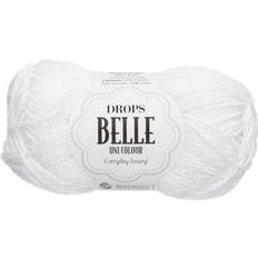 Bomuld Garn Drops Design Belle Uni Colour White 120m