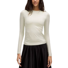 Lululemon Wundermost Ultra Soft Nulu Crewneck Long Sleeve Shirt - Bone