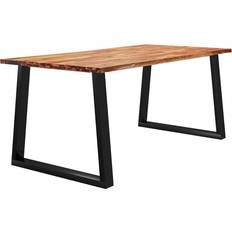 vidaXL Solid Wood Acacia Natural Dining Table 90x180cm