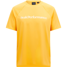 Gul - Løb Overdele Peak Performance Active Tee Funktionsshirt Herrer - Blazing Orange