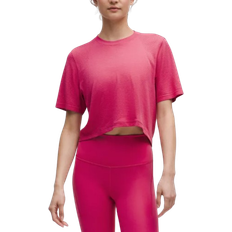 Lululemon Swiftly Crop Oversized Fit T-shirt - Raspberry Coulis