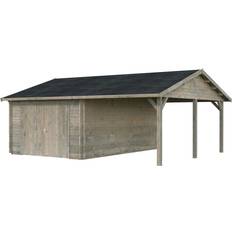 Garagen Palmako Garage Roger 19 0 16 2 m² 44 mm Grau (Gebäudefläche )