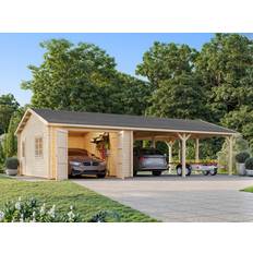 Garagen Palmako Garage Roger 19 0 33 2 m² Transparent Tauchgrundiert (Gebäudefläche )