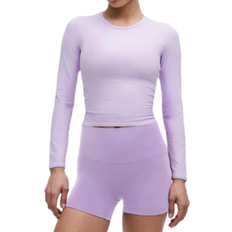 Lululemon All It Takes Back Twist Ribbed Long Sleeve Shirt - Lavender Frost