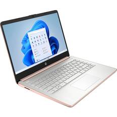 HP Newest 14" Ultral Light Laptop for Students and Business, Intel Quad-Core N4120, 8GB RAM, 192GB Storage(64GB eMMC+128GB Micro SD), 1 Year Office 365, Webcam, HDMI, WiFi, USB-A&C, Win 11 S Rose Gold
