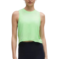 Lululemon Swiftly High Low Cropped Tank Top - Citra Lime