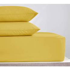 Bed Sheets Dunelm Pure Cotton Bed Sheet Yellow (190x135cm)