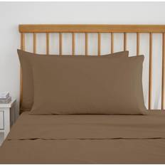 Dunelm Pure Cotton Standard Pillow Case Brown (76x48cm)