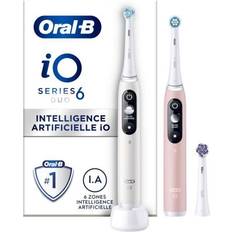 Oral b io 5 electric toothbrush Oral-B iO Serie 6 Electric Toothbrush Duo White/Pink Sand + 3 Brush Heads