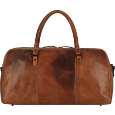 Greenburry Newport Weekender Travel Bag Leather - Brown