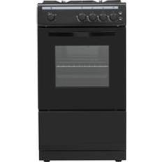 Black 50cm gas cooker Essentials CFSGBK22 Gas Cooker 50 cm Black