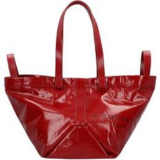 Liebeskind Elvira Rain M Tote Leather Shopper Bag - Dark Red