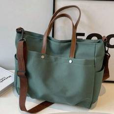 Multicoloured Messenger Bags Shein Large Capacity Versatile Canvas Shoulder Bag