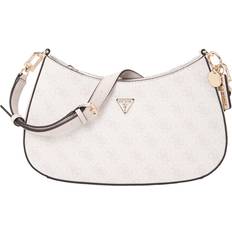 Guess Bags Guess 4G Logo Shoulder Bag Zip Closure Plain - White