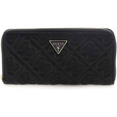 Guess Adelasia SLG Zip Around Wallet L Geldbörse - Black