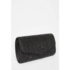 Black - Women Clutches Quiz Womens Black Diamante Clutch Bag