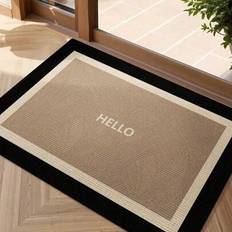 Shein Durable European Style Welcome Mat Rug Beige