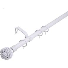 Curtain Rods Lister Cartwright Lister Cartwright 19 mm Extendable Metal Curtain Poles 120-210 cm