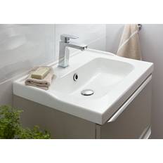 Counter top basin GoodHome Lana White Rectangular Counter Top Basin 60cm