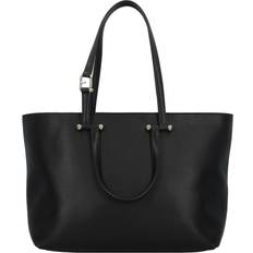 Furla Duetto Large Leather Shopper Bag - Black