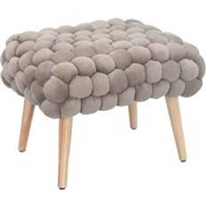 Brown Foot Stools Artemis Home Cushla Bubbly Velvet Small Footstool Brown Foot Stool