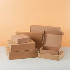 Brown Cardboard Boxes Shein 10pcs Brown Corrugated Paper Boxes