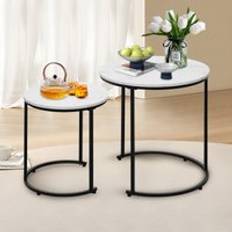 Alivio Set of 2 Round Coffee Nesting Table