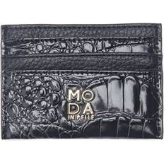 Ali Cardwallet Croc Print Porvair Purse - Black