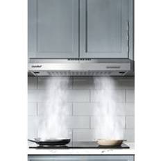 60cm visor cooker hood Living and Home 60cm Visor Cooker Hood Under Cabinet, Silver