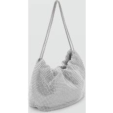 Rhinestone Shoulder Bag Woman - Silver
