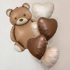 Animal & Character Balloons Shein Heart-Shaped Balloon And Bear Balloons