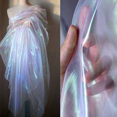 Shein One Yard Colorful Laser Pleated Organza 150cm Fabrics Multicolour