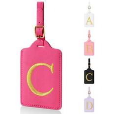 Luggage Tags Shein Personalized Initial Leather Luggage Tags