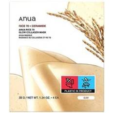 Anua Facial Masks Anua Rice 70 Glow Collagen Mask 4 Pack