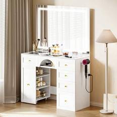 Transparent Dressing Tables Shein Transparent Glass Tabletop Vanity Desk Dressing Table