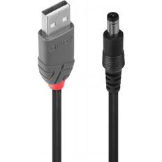 Dc usb kabel Lindy 1.5 m USB Till DC-kabel Svart