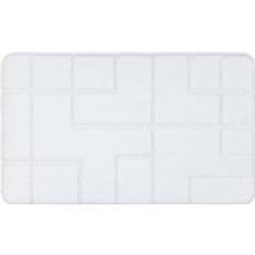 Polypropylene Bath Mats RUGSX Bathroom Rug Supreme Lines Non Slip 60x100 cm White