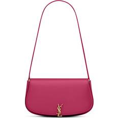 Saint Laurent Mini Voltaire in Box Shoulder Bag - Raspberry Pink
